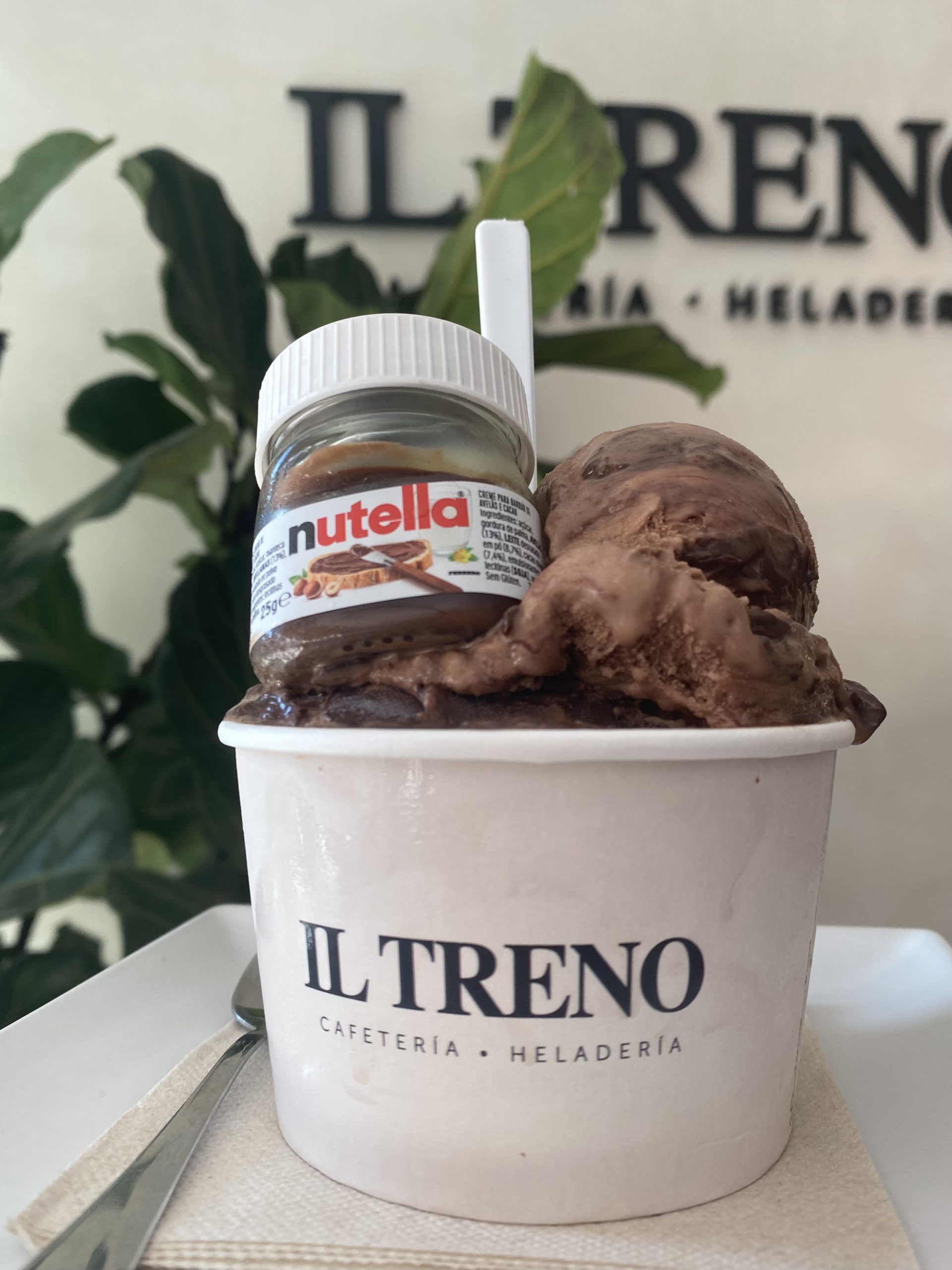 Helados de heladería cafetería il treno en Salobreña (Granada)